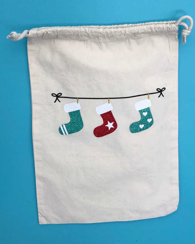 Emballage cadeau "Chaussettes de Noël"