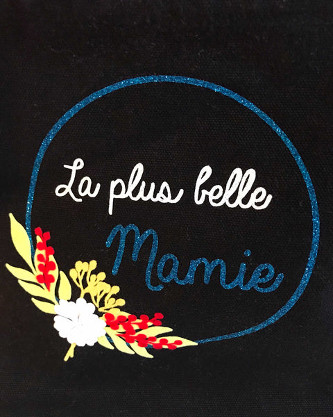 Trousse de toilette "La plus belle Mamie fleurie"