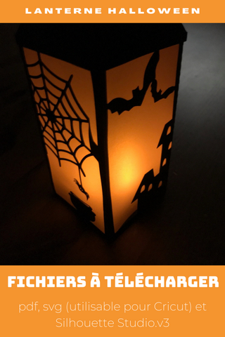 Patron de lanterne en papier "Halloween"